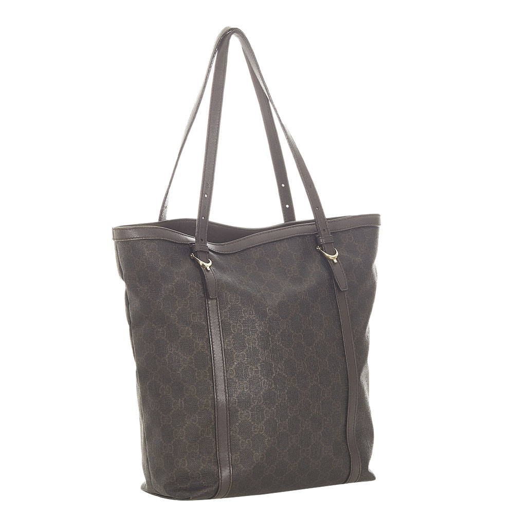 

Gucci Black Coated Canvas Fabric Tote