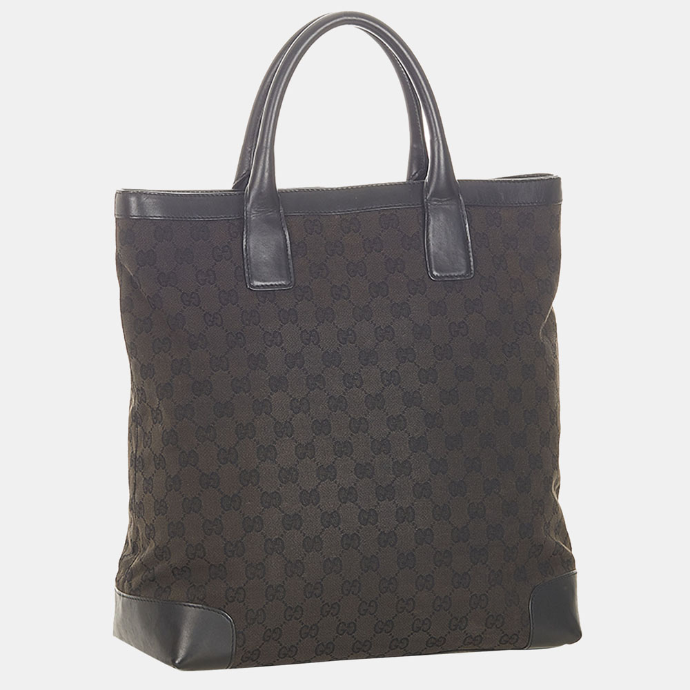 

Gucci Brown/Dark Brown GG Canvas Tote Bag