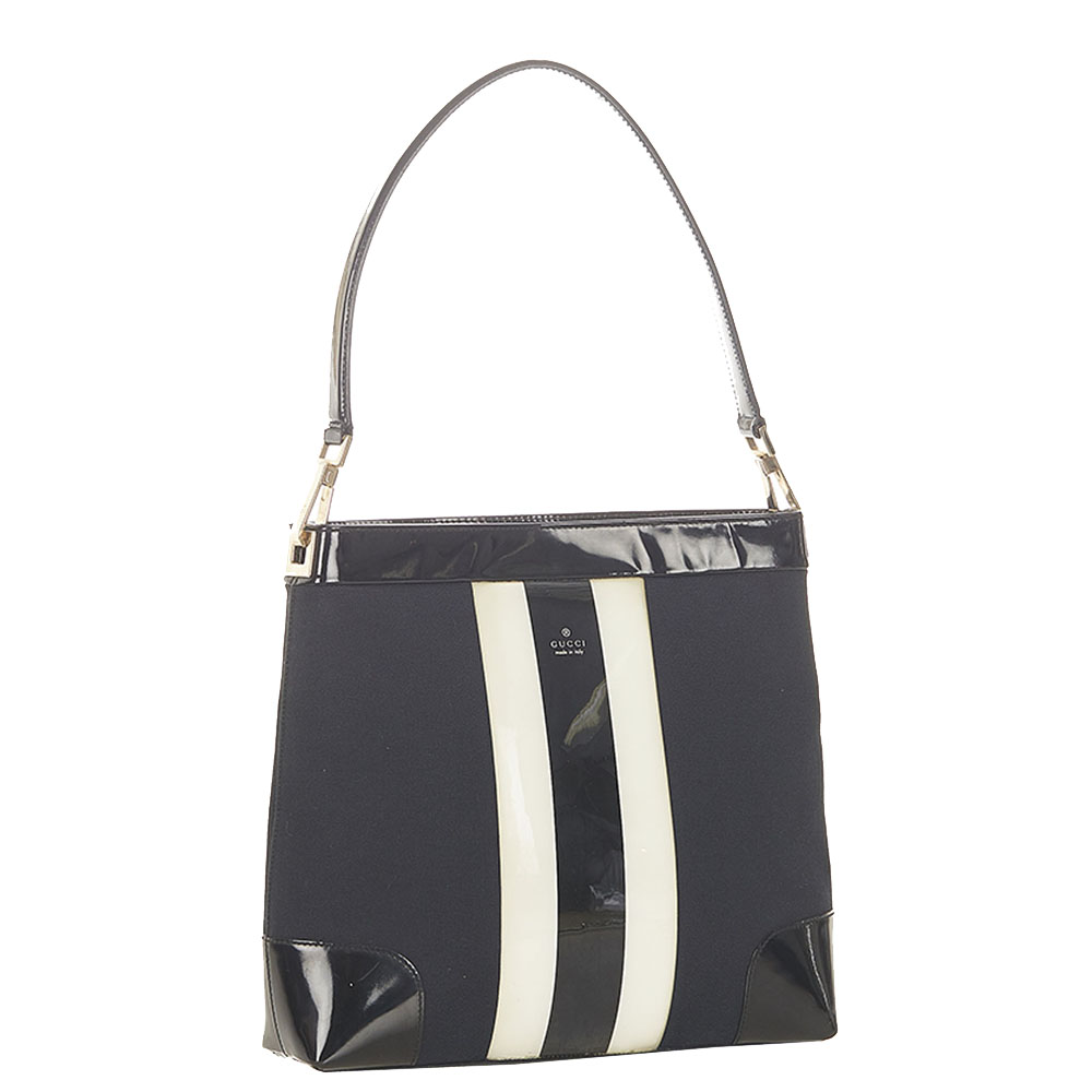 

Gucci Black Canvas Shoulder Bag