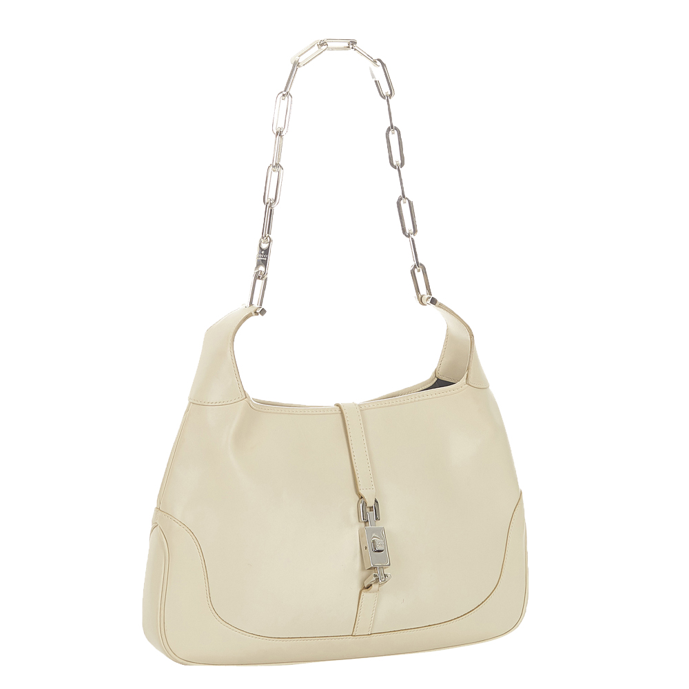 

Gucci White Leather Small Jackie Bag