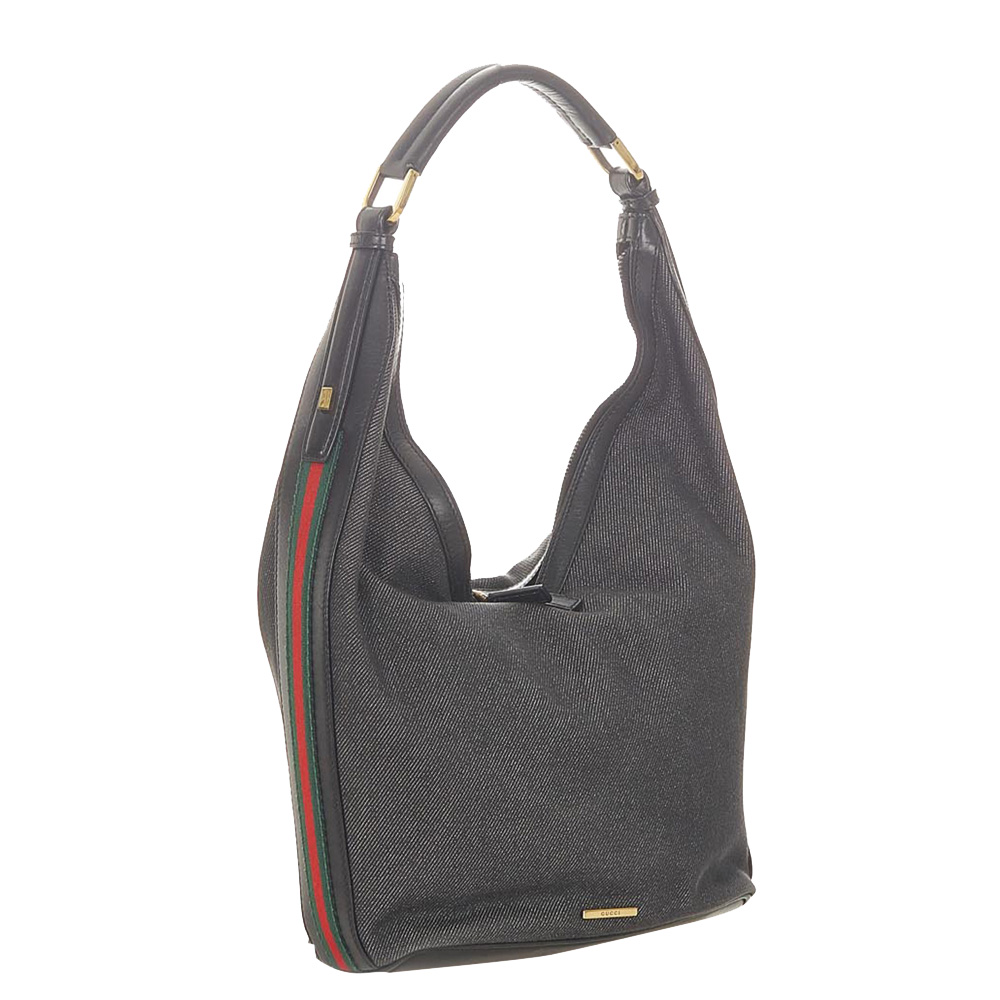 

Gucci Black Canvas Fabric Shoulder Bag