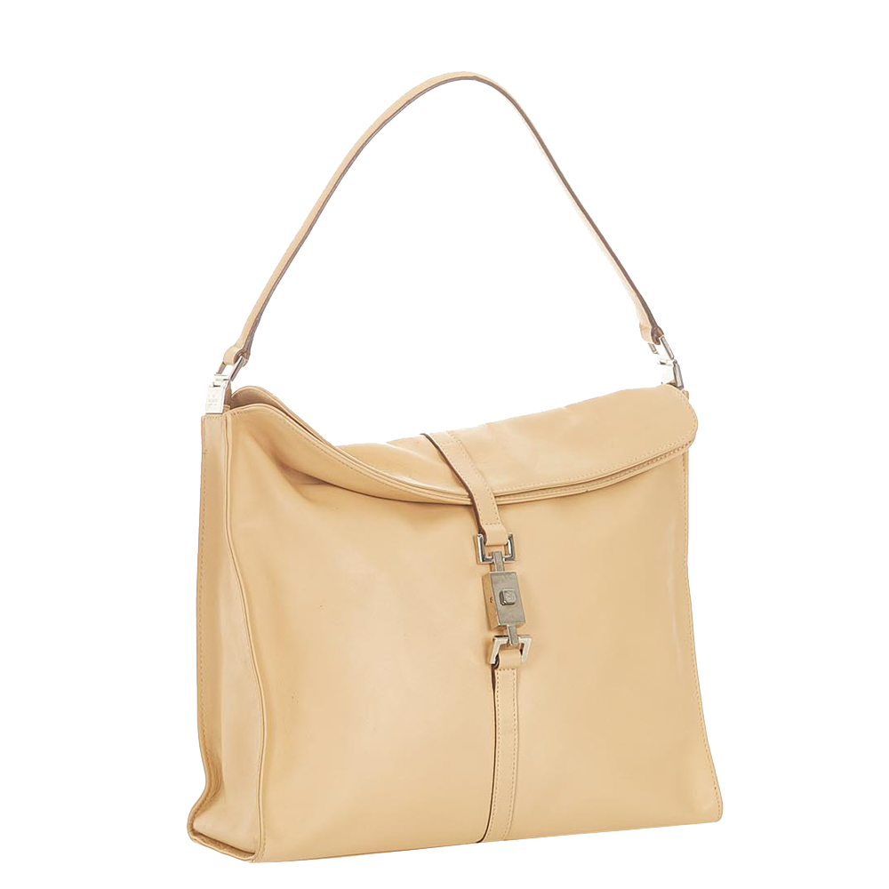 

Gucci Beige Leather Jackie Shoulder Bag