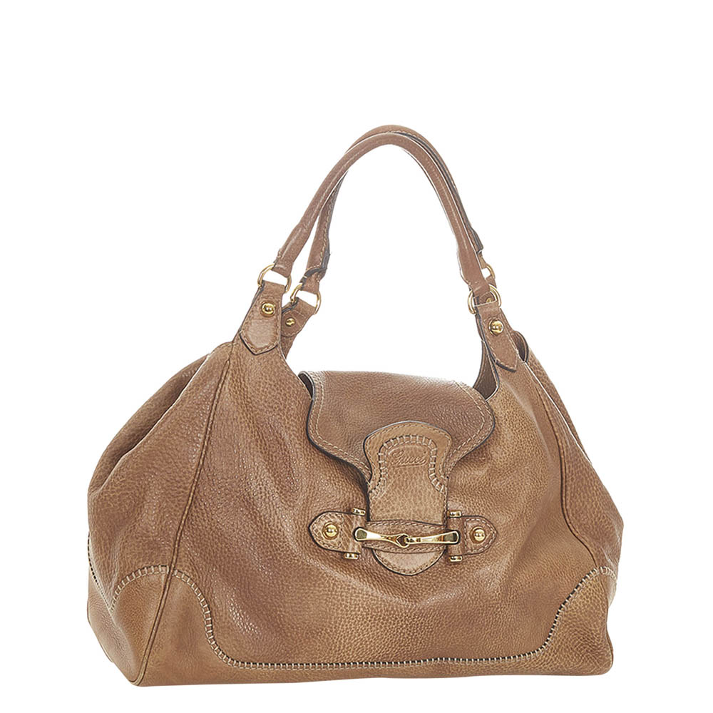 

Gucci Brown Leather New Pelham Tote Bag