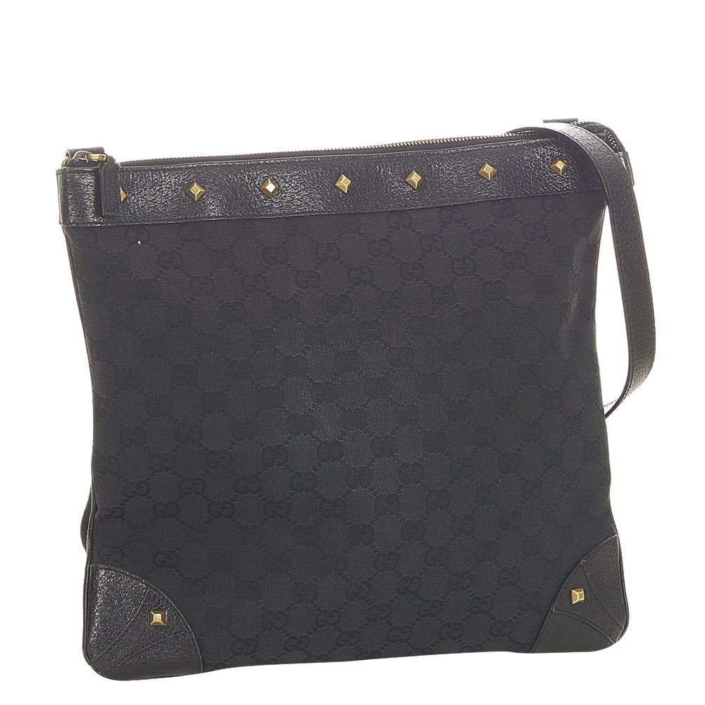 

Gucci Black Canvas Fabric Shoulder Bag