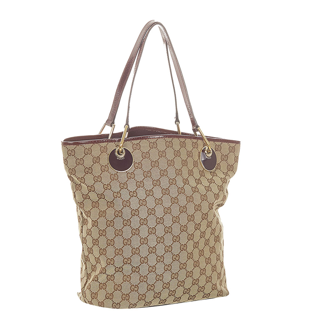 

Gucci Brown/Beige GG Canvas Eclipse Tote Bag