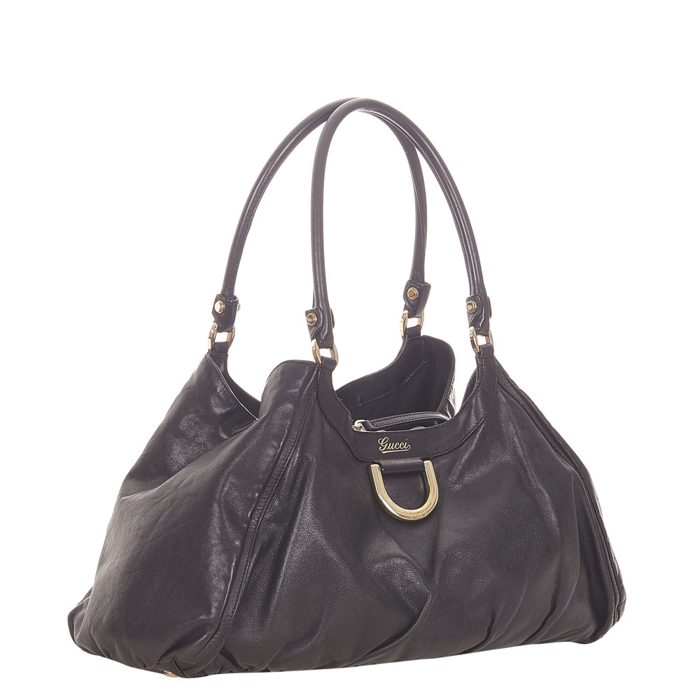 

Gucci Black Leather Abbey D-Ring Shoulder Bag
