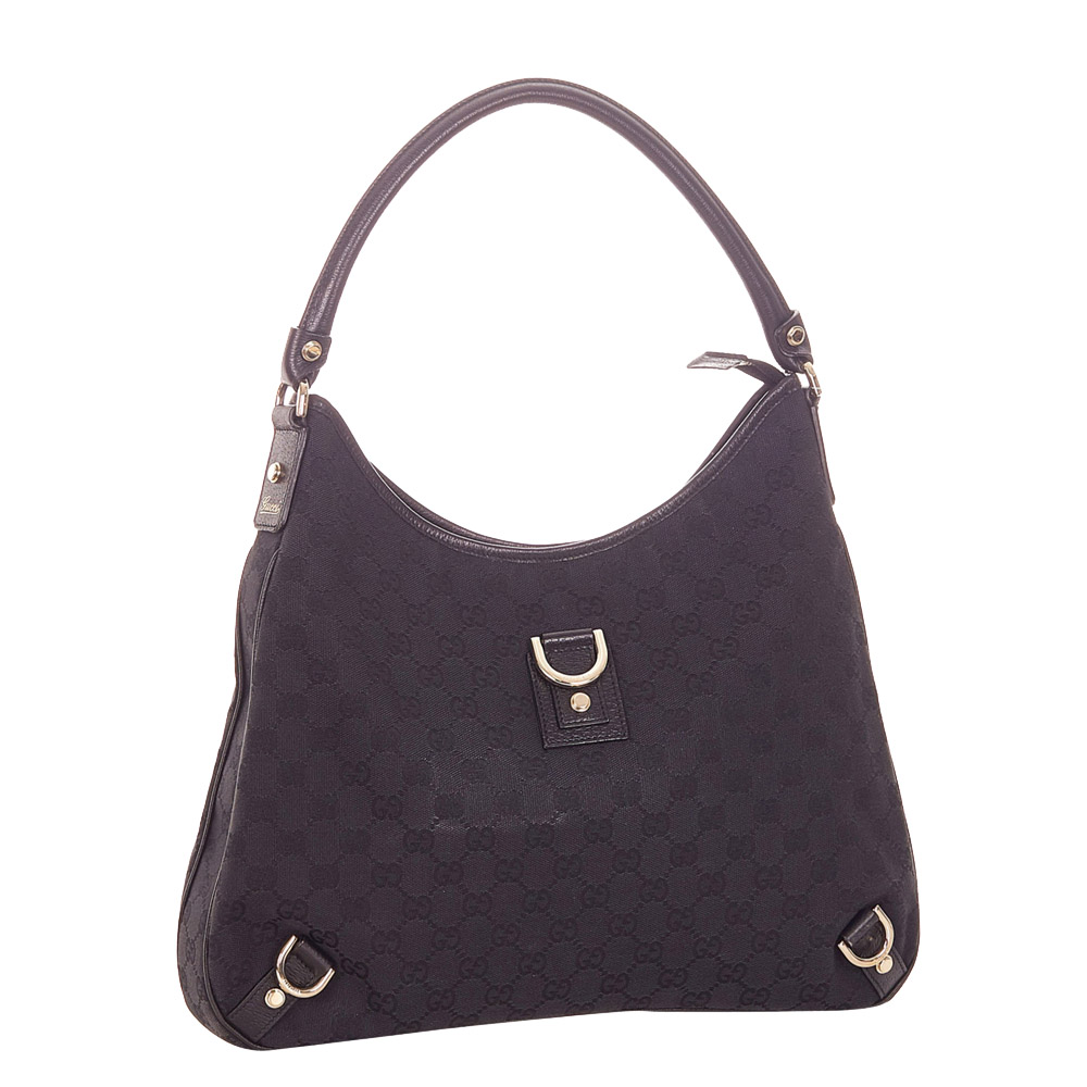 

Gucci Black GG Canvas Abbey Shoulder Bag