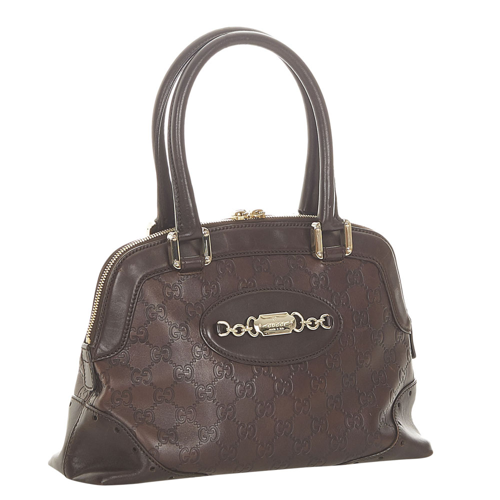 

Gucci Brown Leather Horsebit Shoulder Bag
