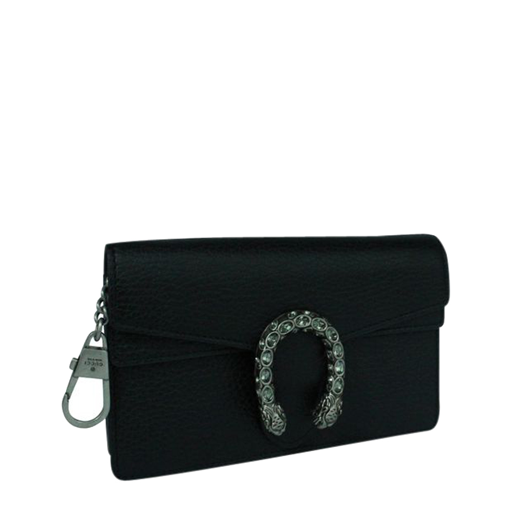 

Gucci Black Leather Dionysus Super Mini Bag