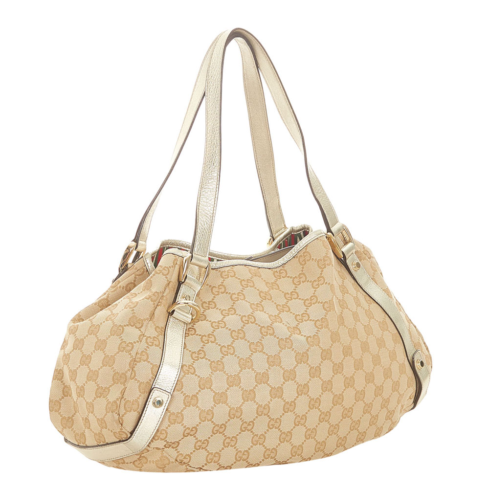 

Gucci Brown/Beige GG Canvas Pelham Tote Bag