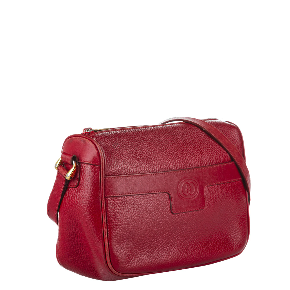 

Gucci Red Leather Shoulder Bag