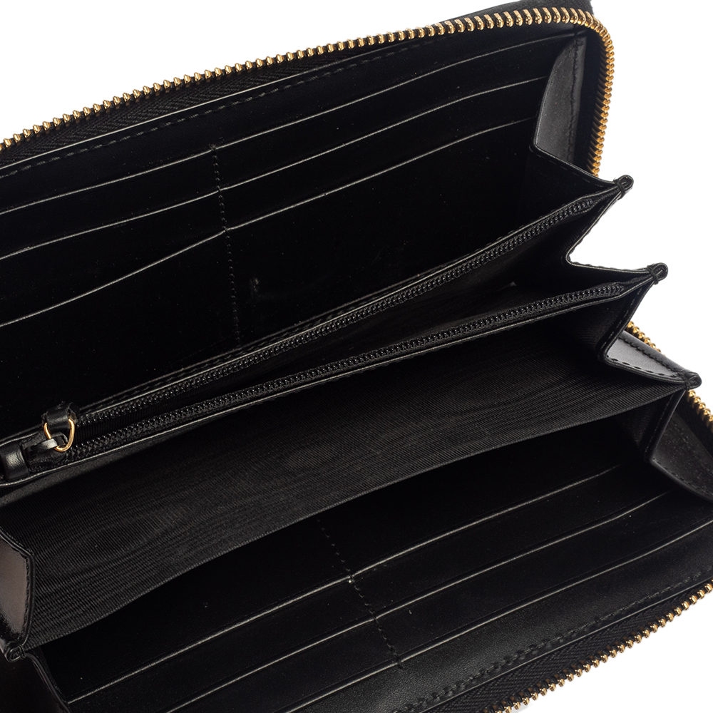 

Gucci Black Guccissima Leather Zip Around Wallet