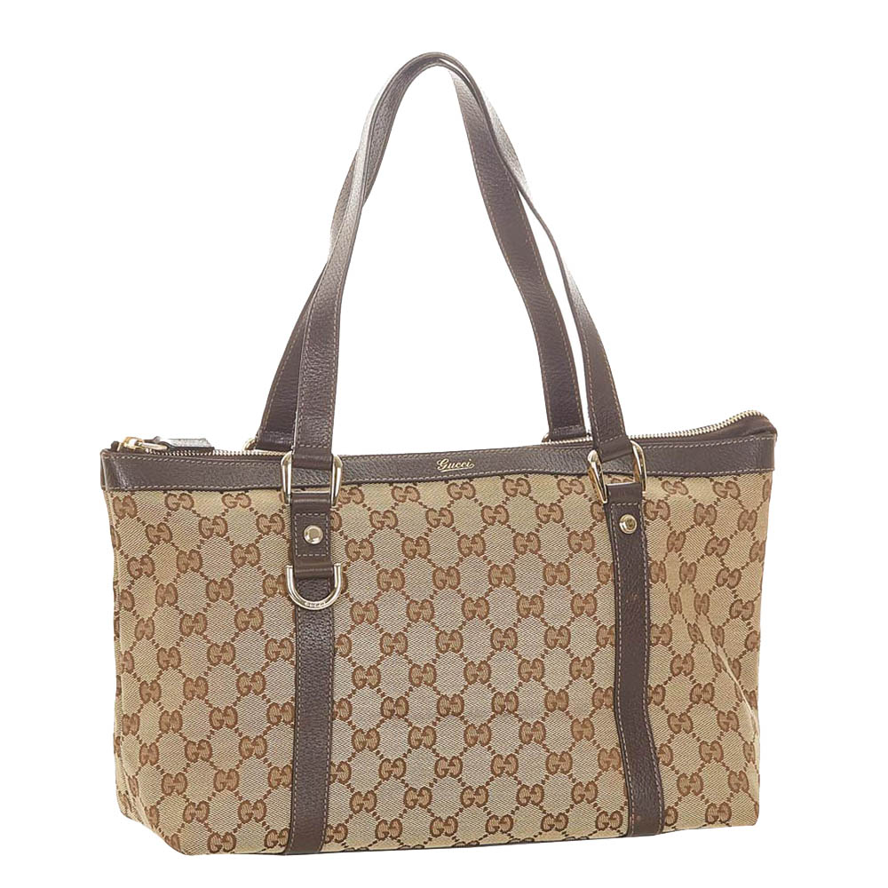 

Gucci Brown/Beige Canvas Abbey Shoulder Bag