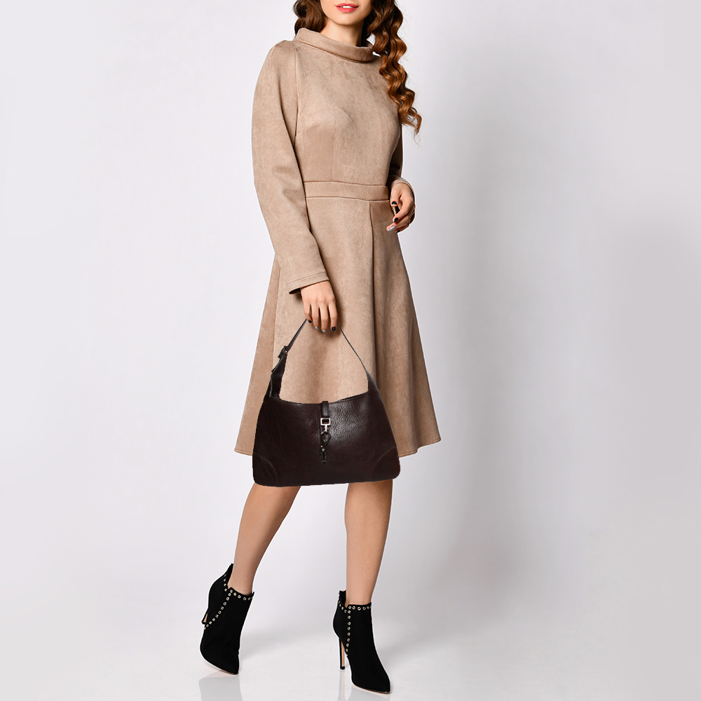 

Gucci Brown Leather Jackie Hobo