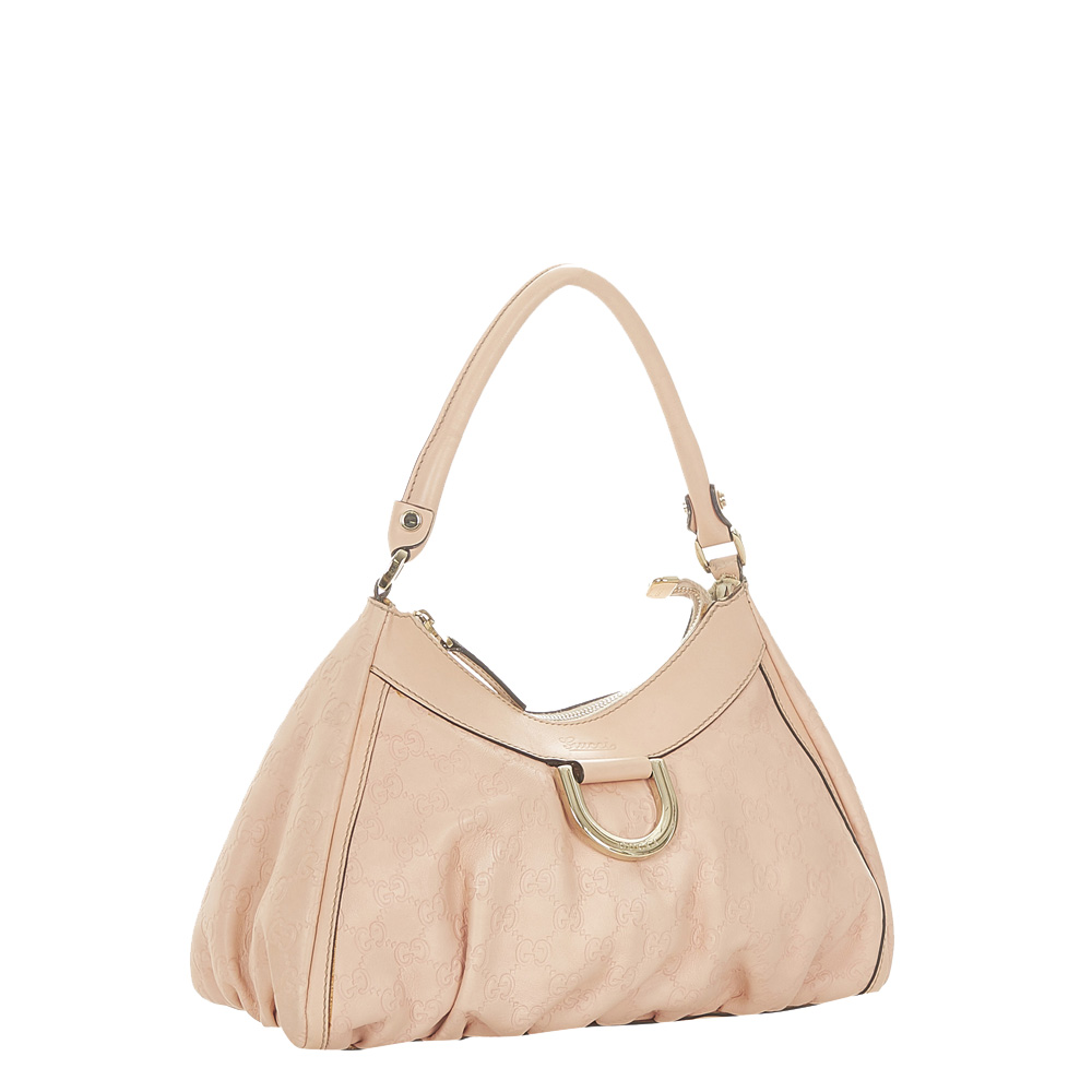 

Gucci Beige Leather Abbey D-Ring Hobo Bag