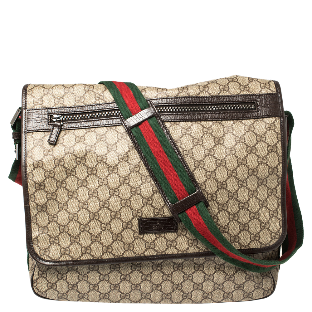 pre owned gucci messenger bag