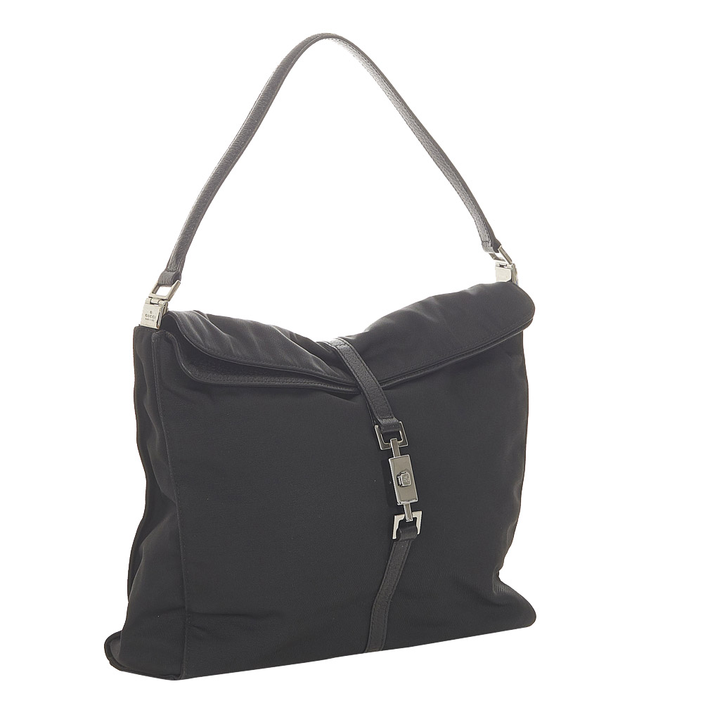 

Gucci Black Canvas Jackie Shoulder Bag