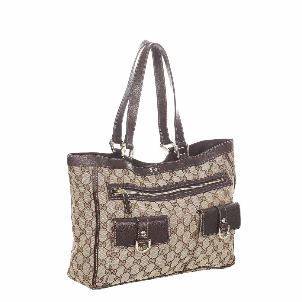 

Gucci Brown/Beige GG Canvas Abbey D-Ring Tote Bag