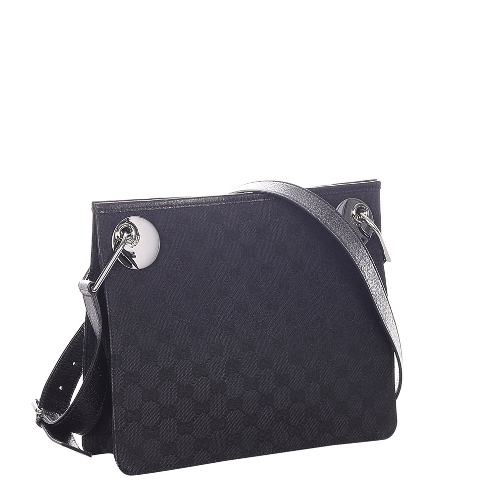 

Gucci Black GG Canvas Eclipse Tote Bag