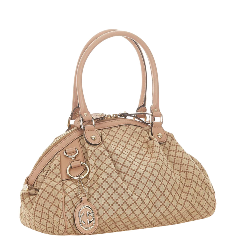 

Gucci Beige Canvas  Sukey Tote Bag