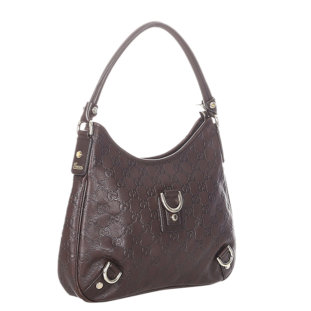 

Gucci Brown Guccissima Leather Abbey Hobo Bag