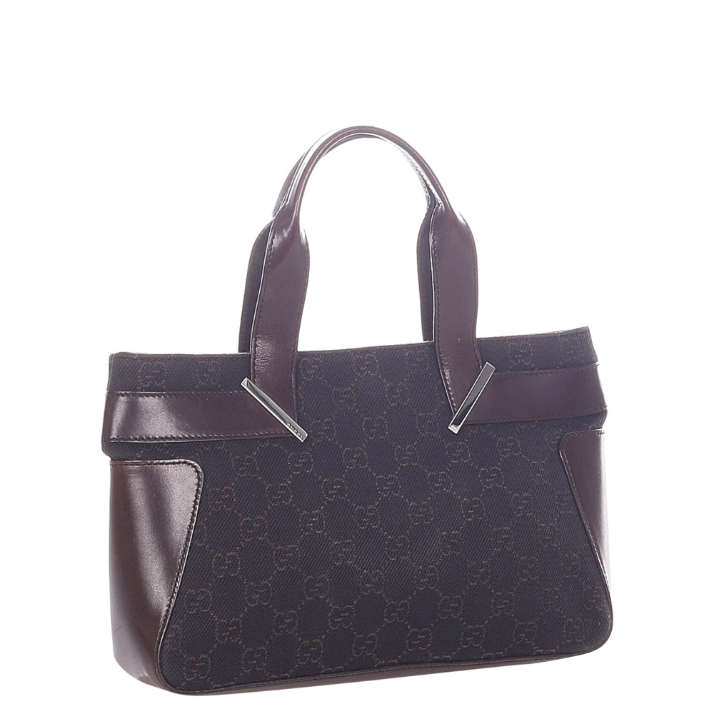 

Gucci Brown/Dark Grey Denim Tote Bag