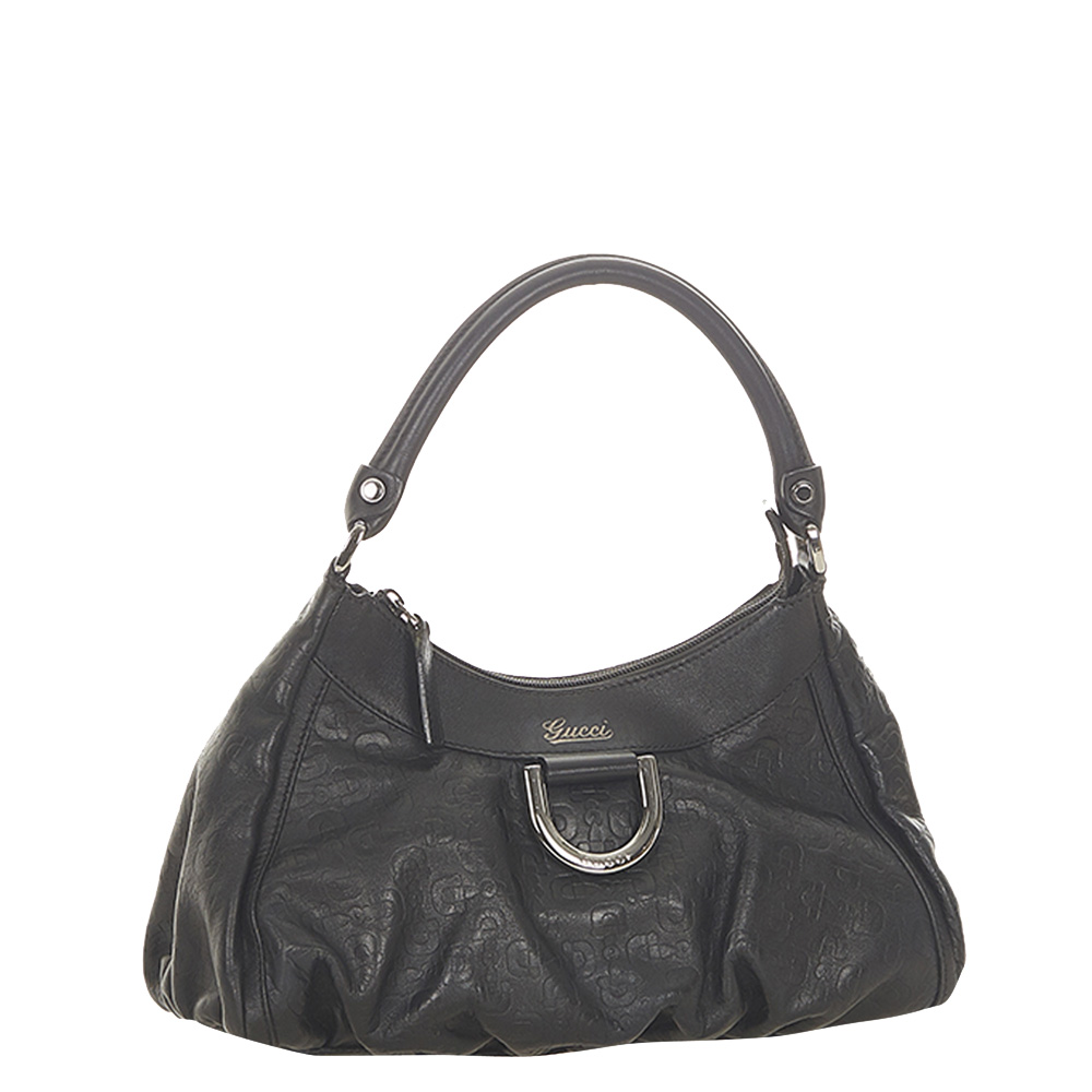 

Gucci Black Leather Abbey D-Ring Shoulder Bag