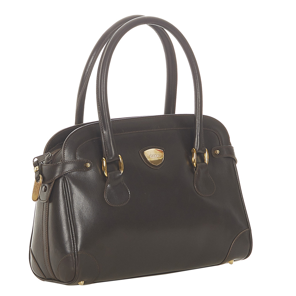 

Gucci Black Leather Satchel Bag
