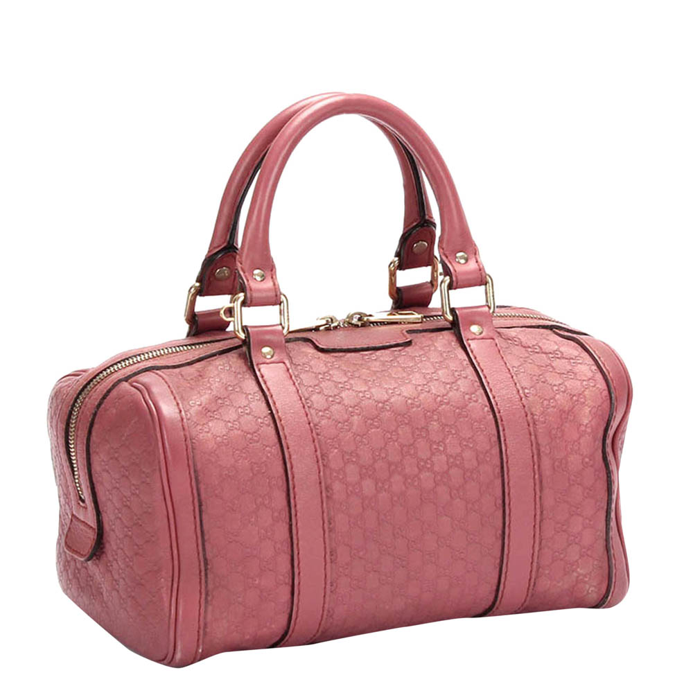 

Gucci Pink Microguccissima Leather Satchel Bag