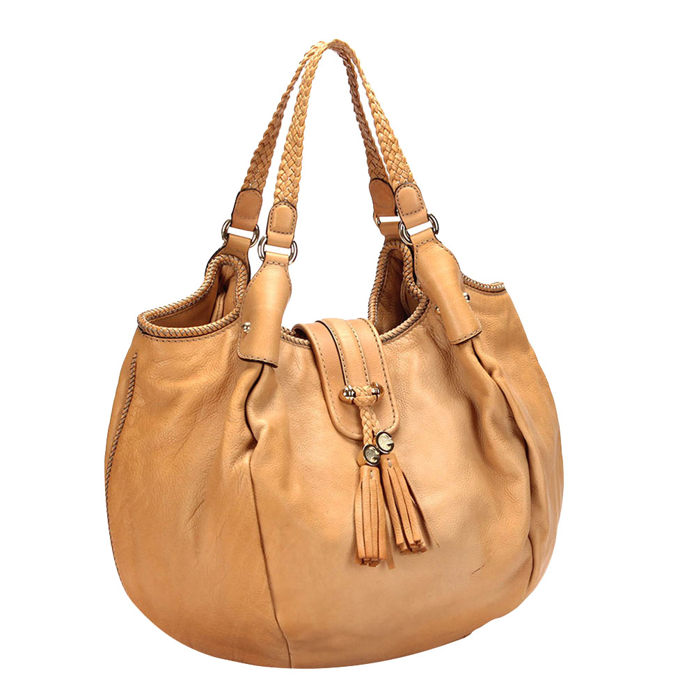 

Gucci Brown Leather Marrakech Hobo Bag