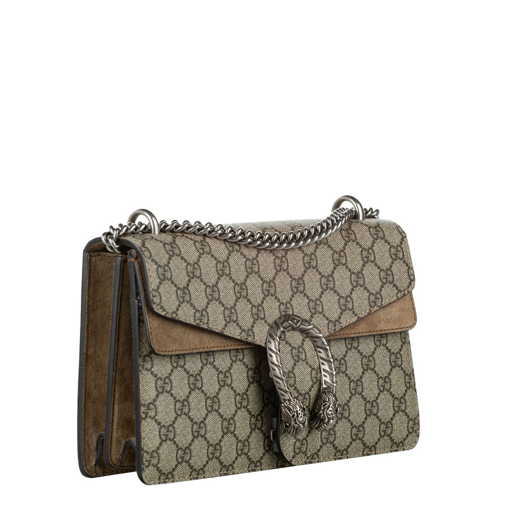 

Gucci Brown GG Supreme Canvas Dionysus Shoulder Bag, Beige