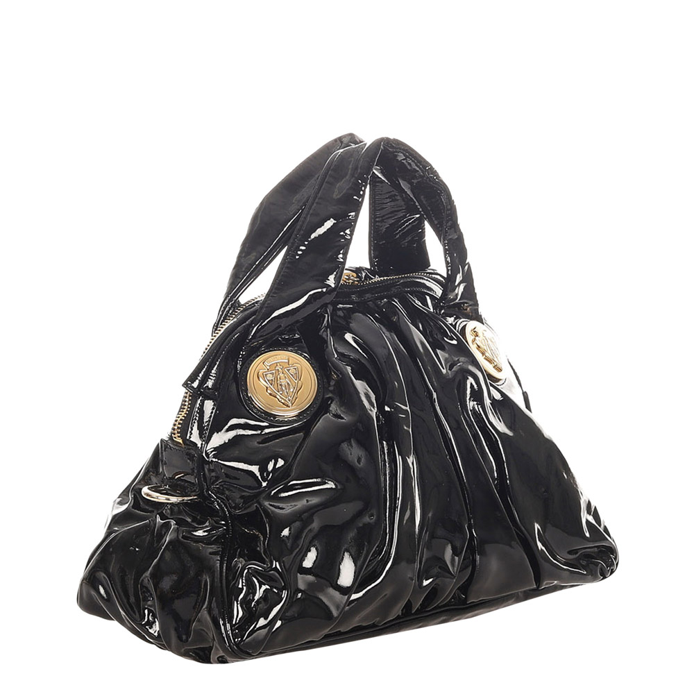 

Gucci Black Patent Leather Hysteria Top Handle Bag