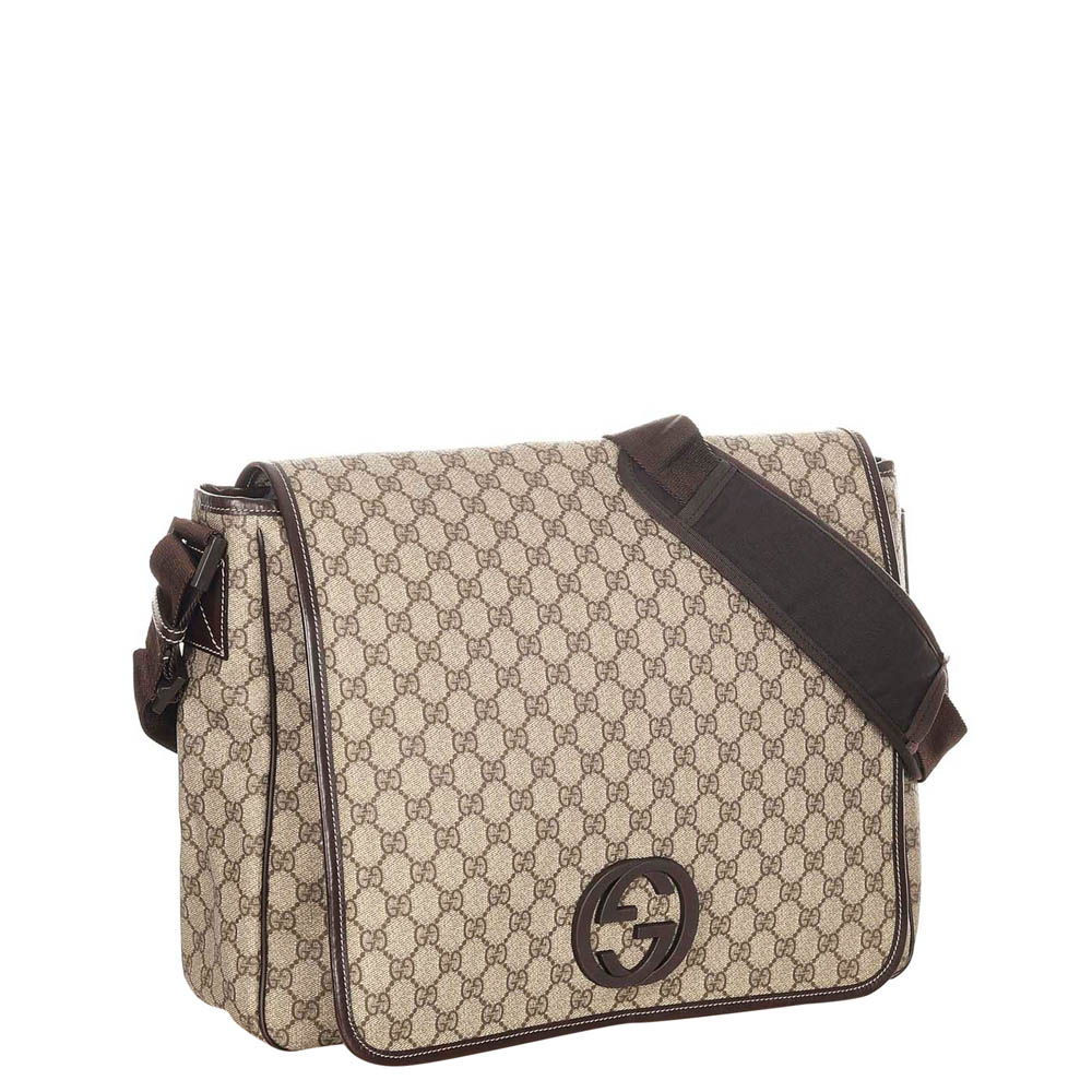 

Gucci Black GG Supreme Canvas Crossbody Bag, Multicolor