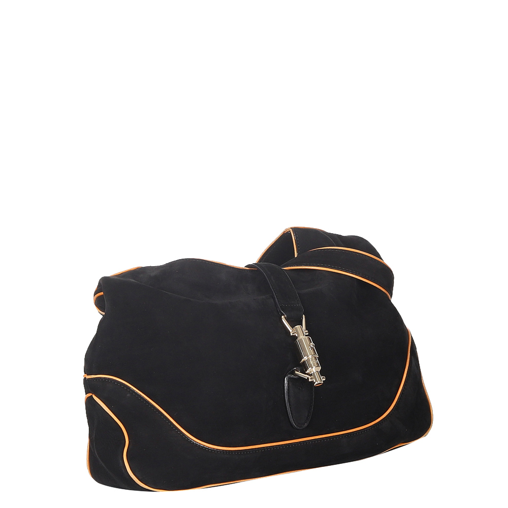 

Gucci Black Suede Jackie Crossbody Bag