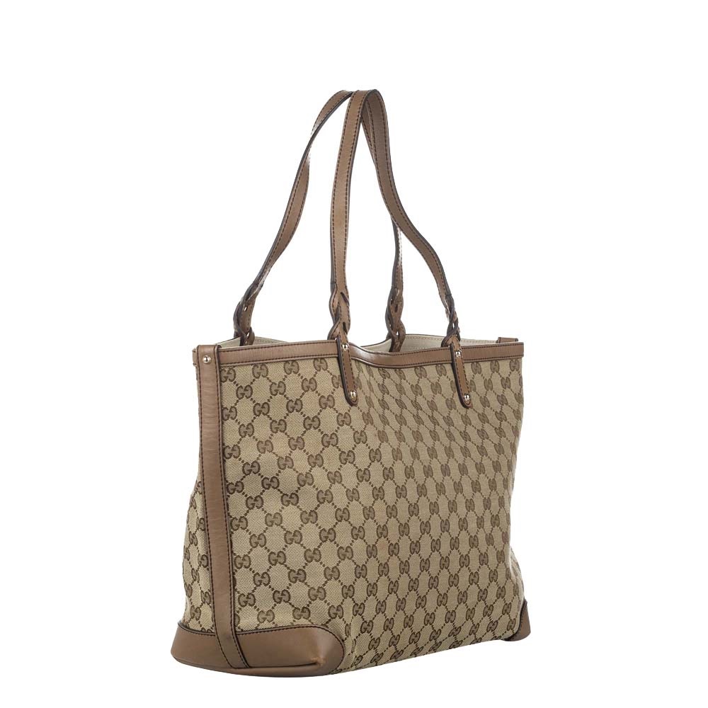 

Gucci Brown/Beige GG Canvas Craft Tote Bag