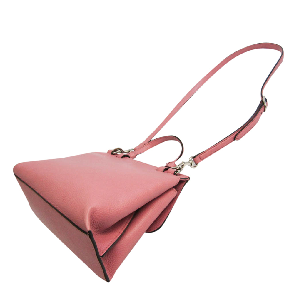 

Gucci Pink Leather Bamboo Daily Top Handle Bag