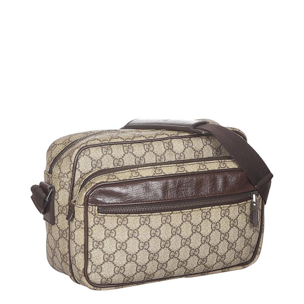 

Gucci Brown/Beige GG Supreme Canvas Crossbody Bag