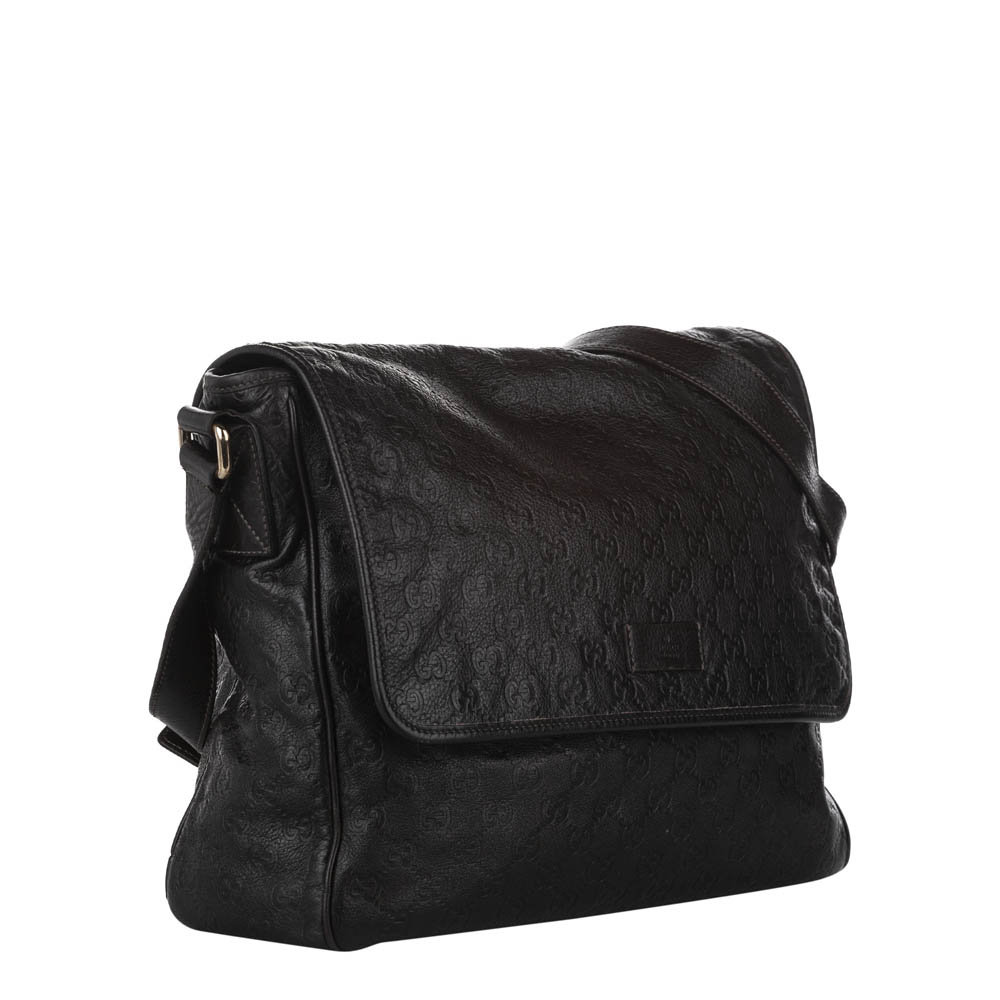 

Gucci Black Guccissima Leather Shoulder Bag