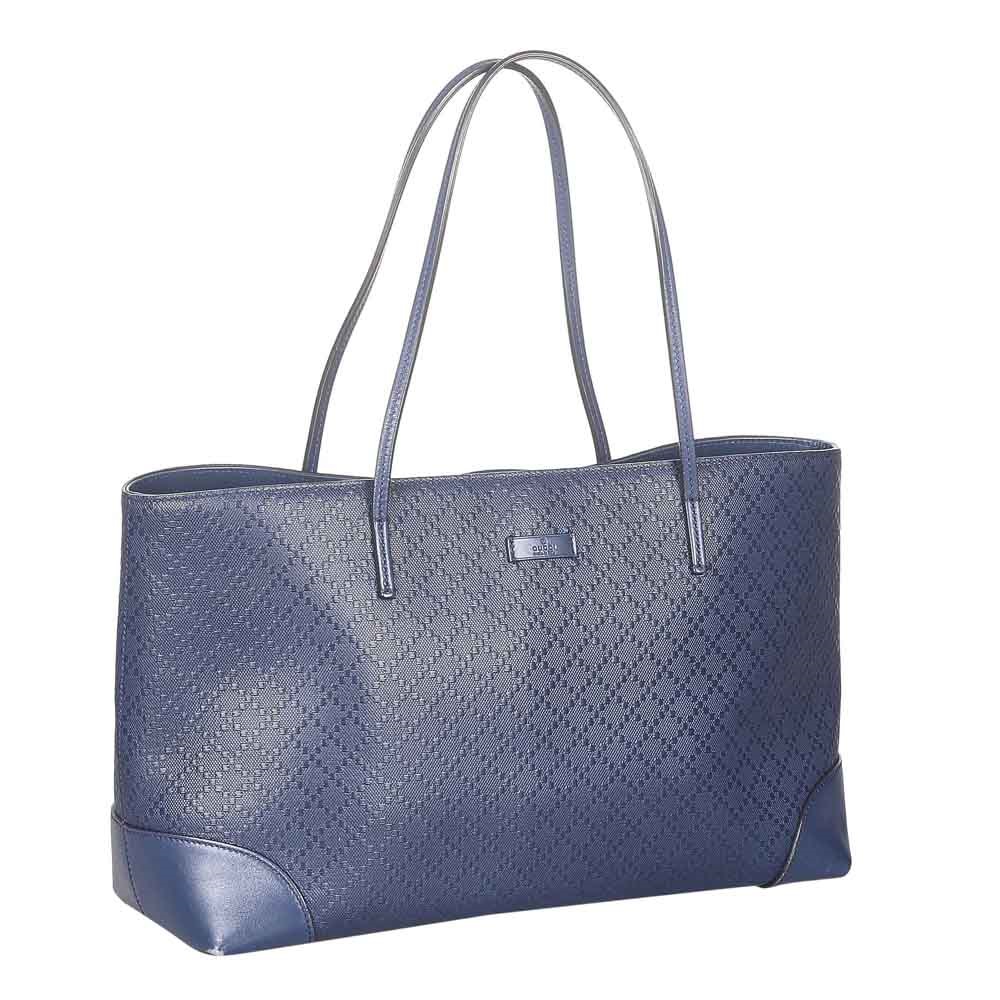 

Gucci Blue Diamante Bright Leather Tote Bag