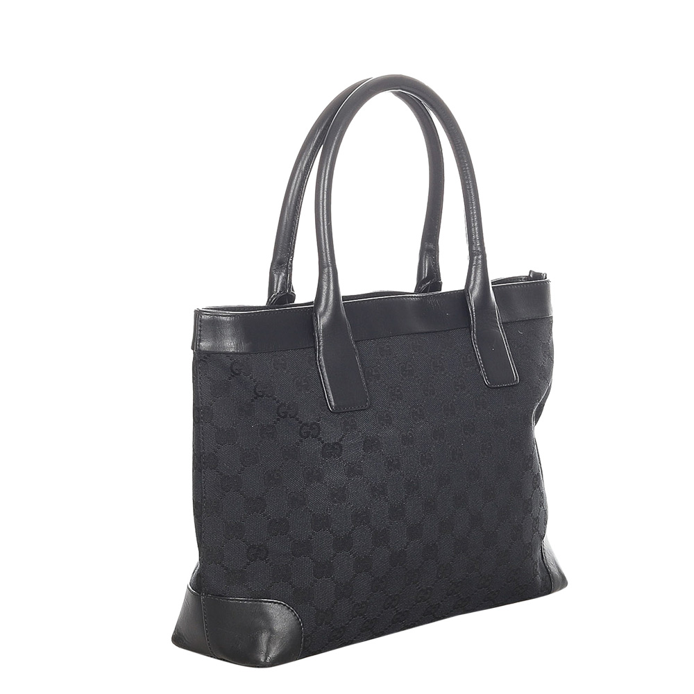 

Gucci Black Canvas Tote Bag
