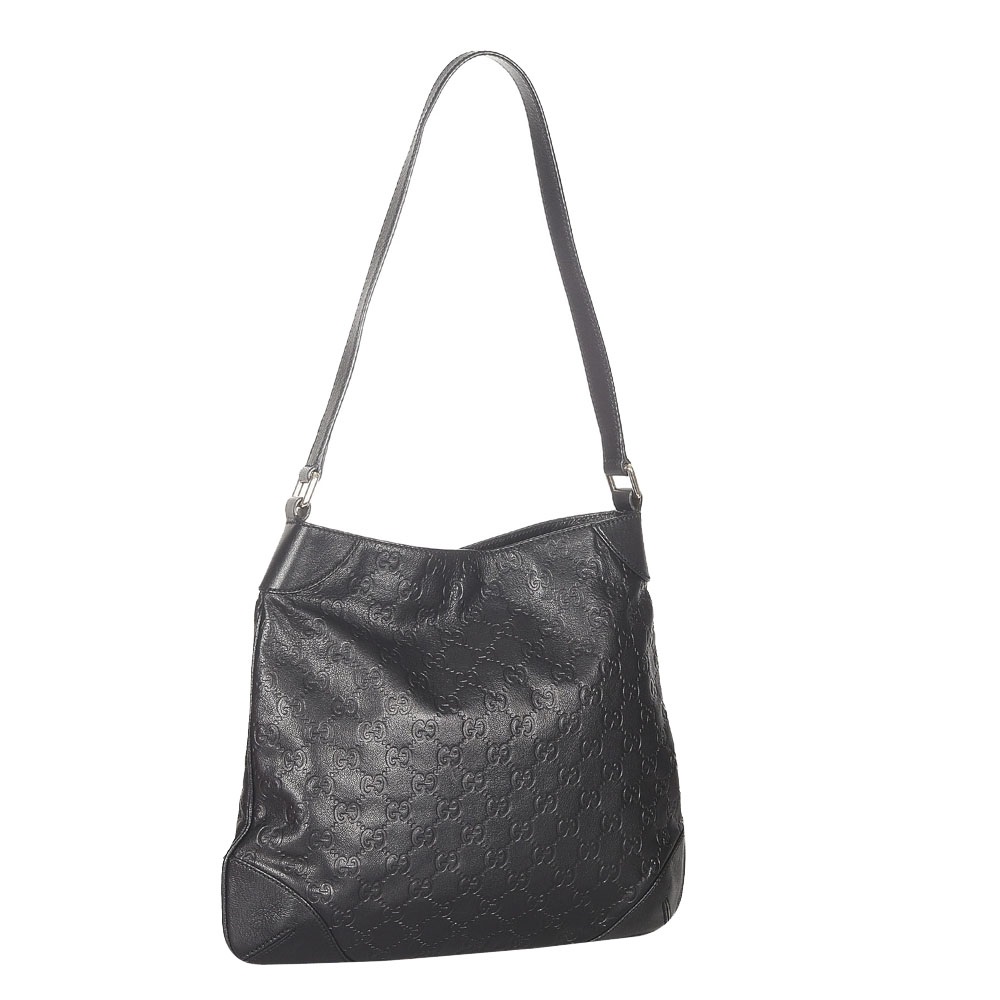 

Gucci Black Guccissima Leather Shoulder Bag