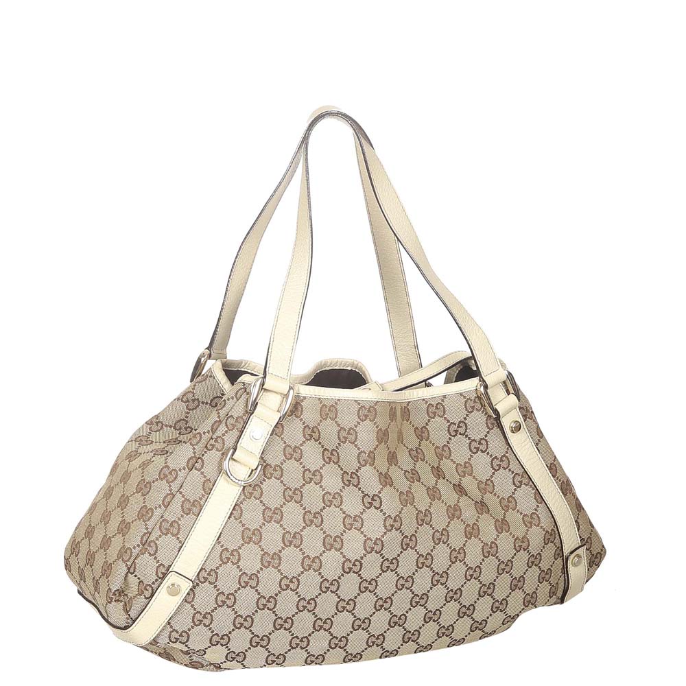 

Gucci Beige/White Canvas  Pelham Tote Bag