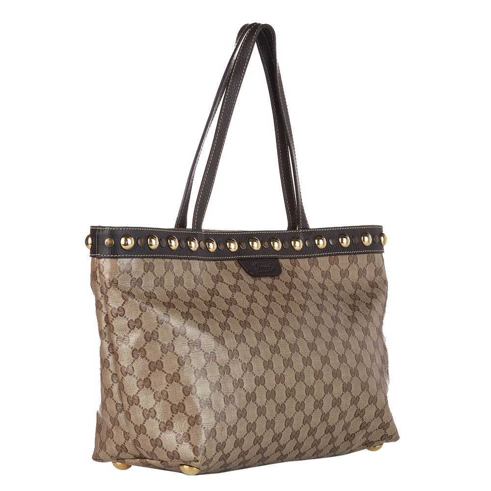 

Gucci Brown/Beige Canvas Babouska Tote Bag