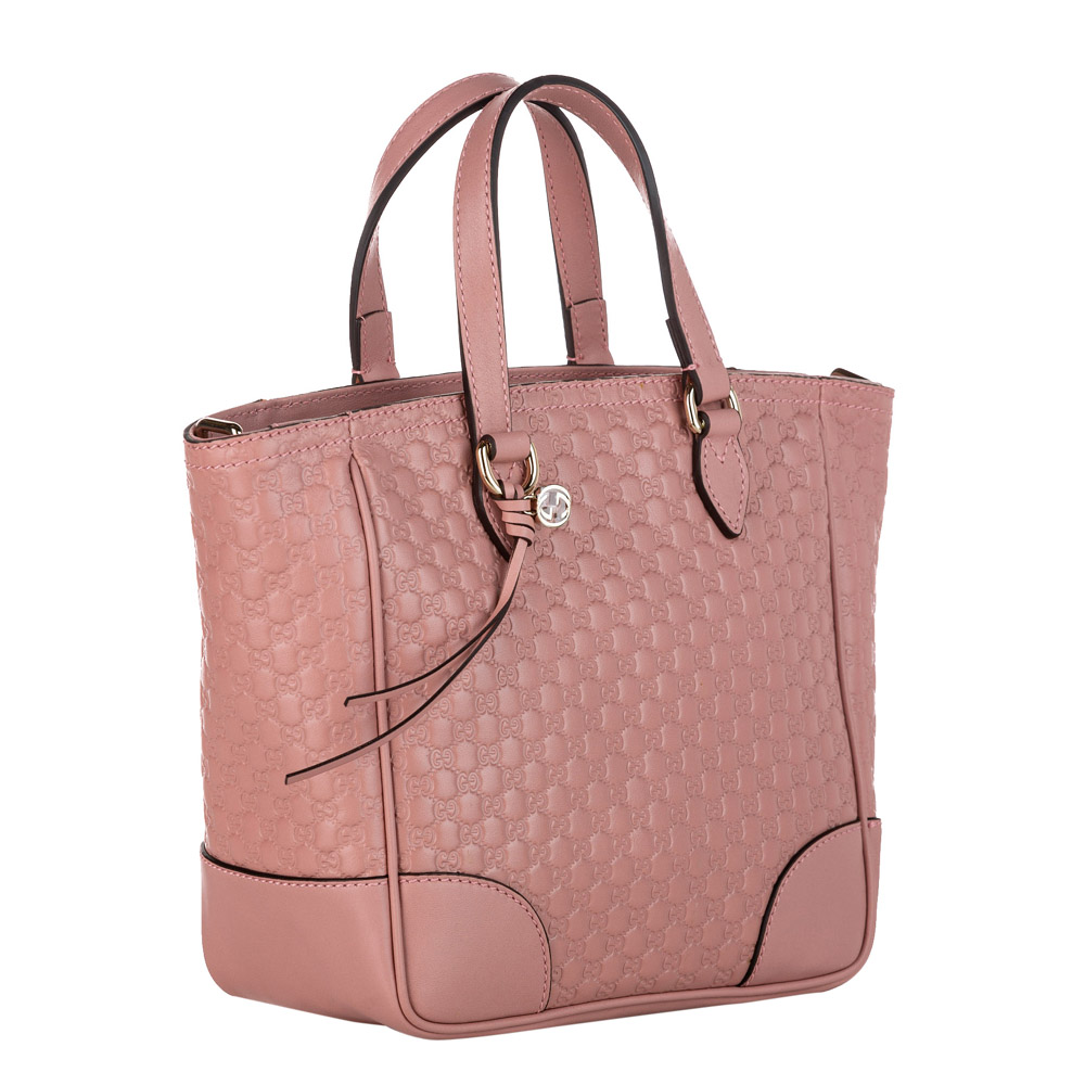 

Gucci Pink Microguccissima Bree Leather Satchel Bag