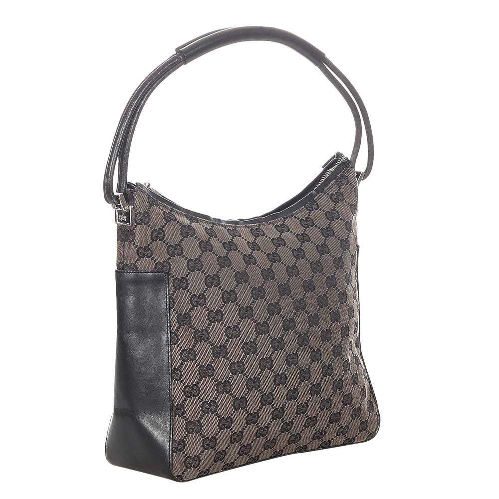 

Gucci Black/Brown GG Canvas Shoulder Bag