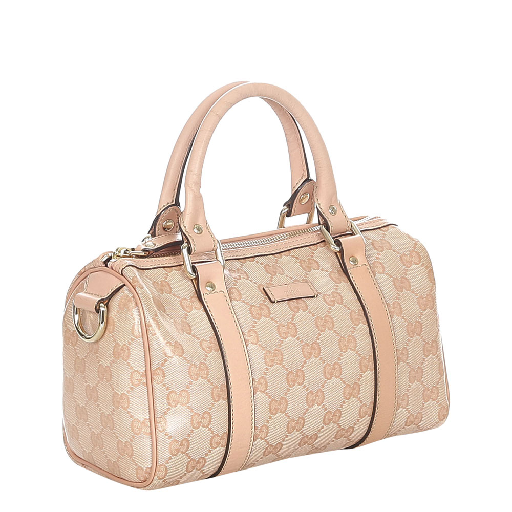 

Gucci Pink GG Crystal Canvas Joy Boston Bag