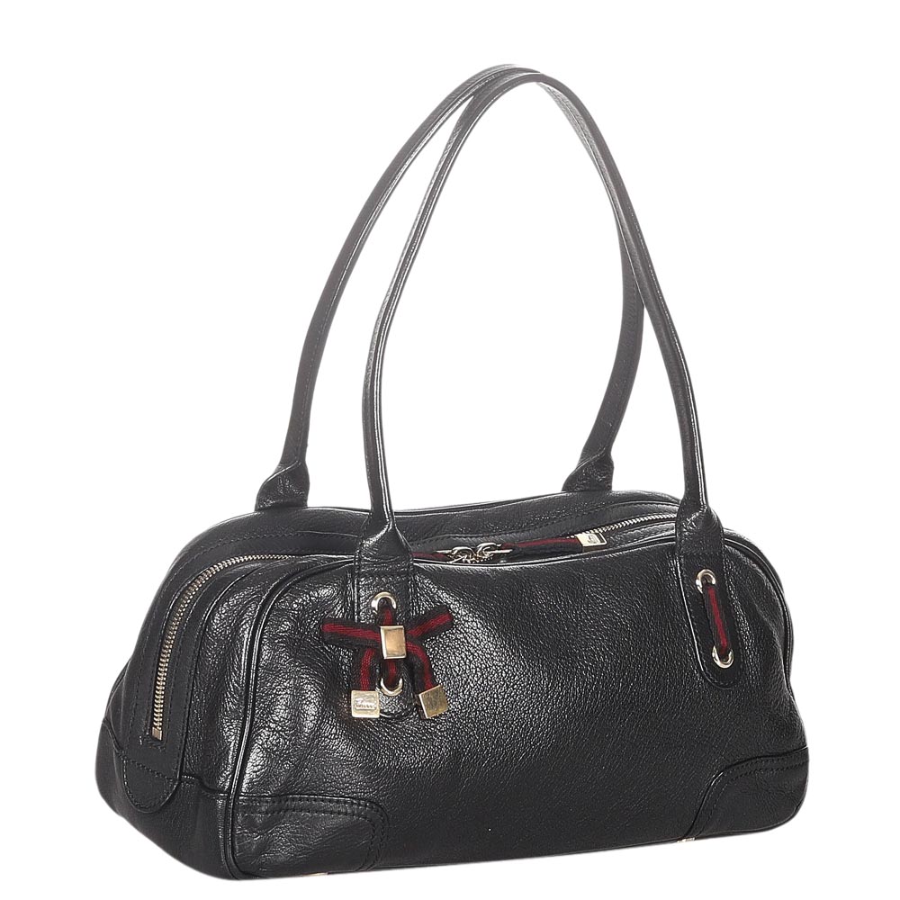 

Gucci Black Calf Leather Princy Shoulder Bag