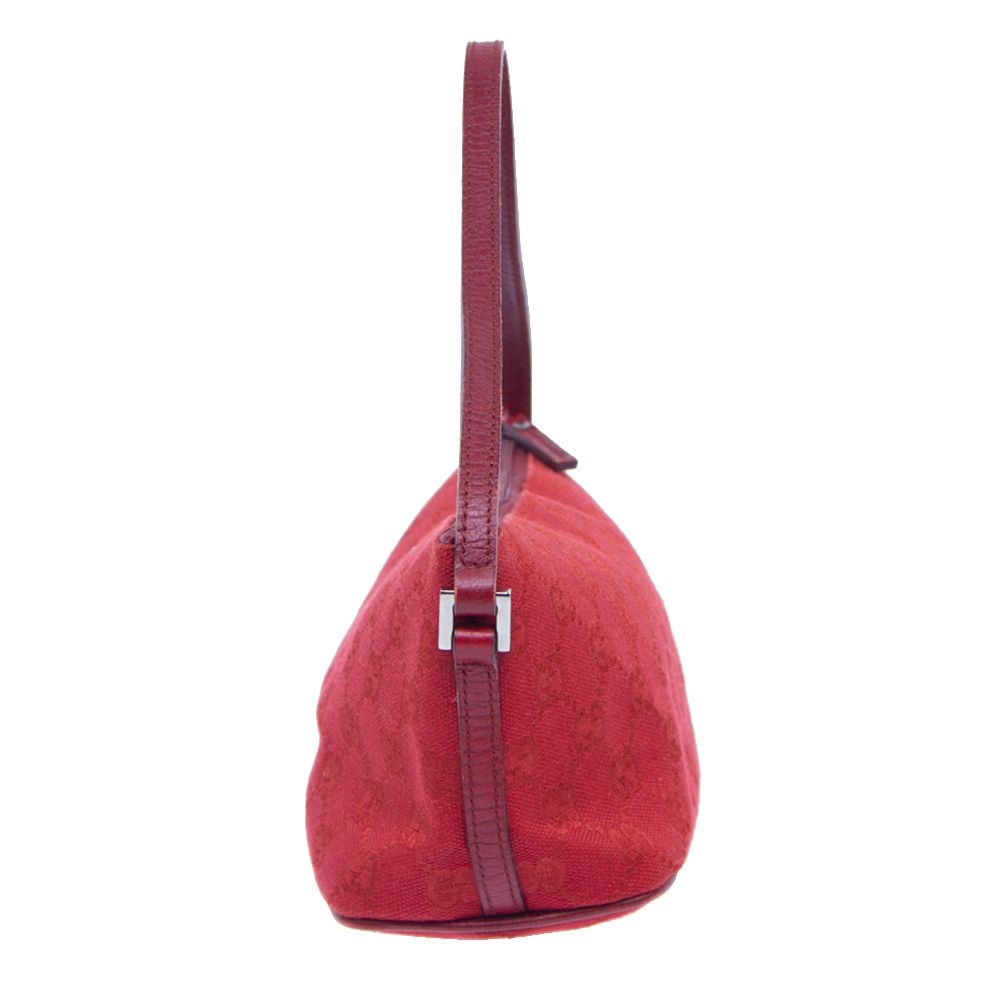 

Gucci Red GG Canvas Vintage Boat Bag