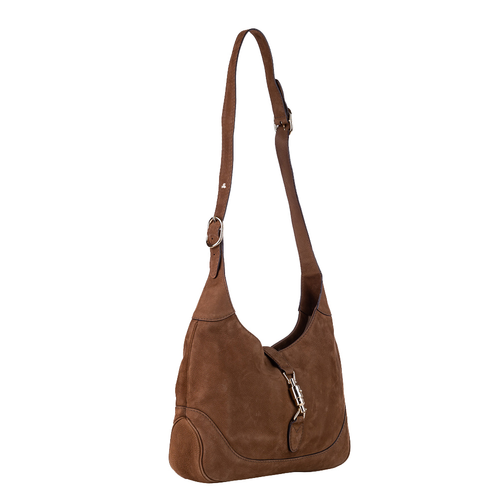 

Gucci Brown Suede Jackie Shoulder Bag