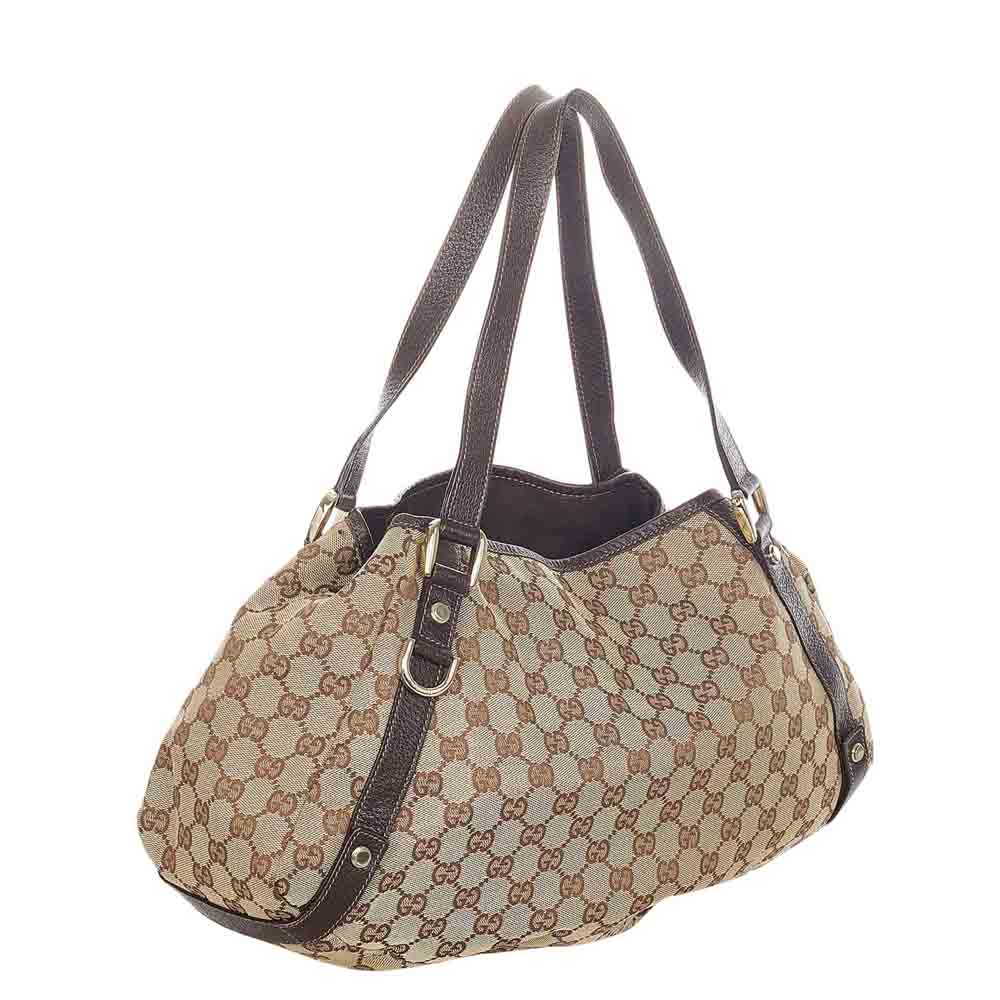 

Gucci Brown/Beige GG Canvas Pelham Hobo Bag